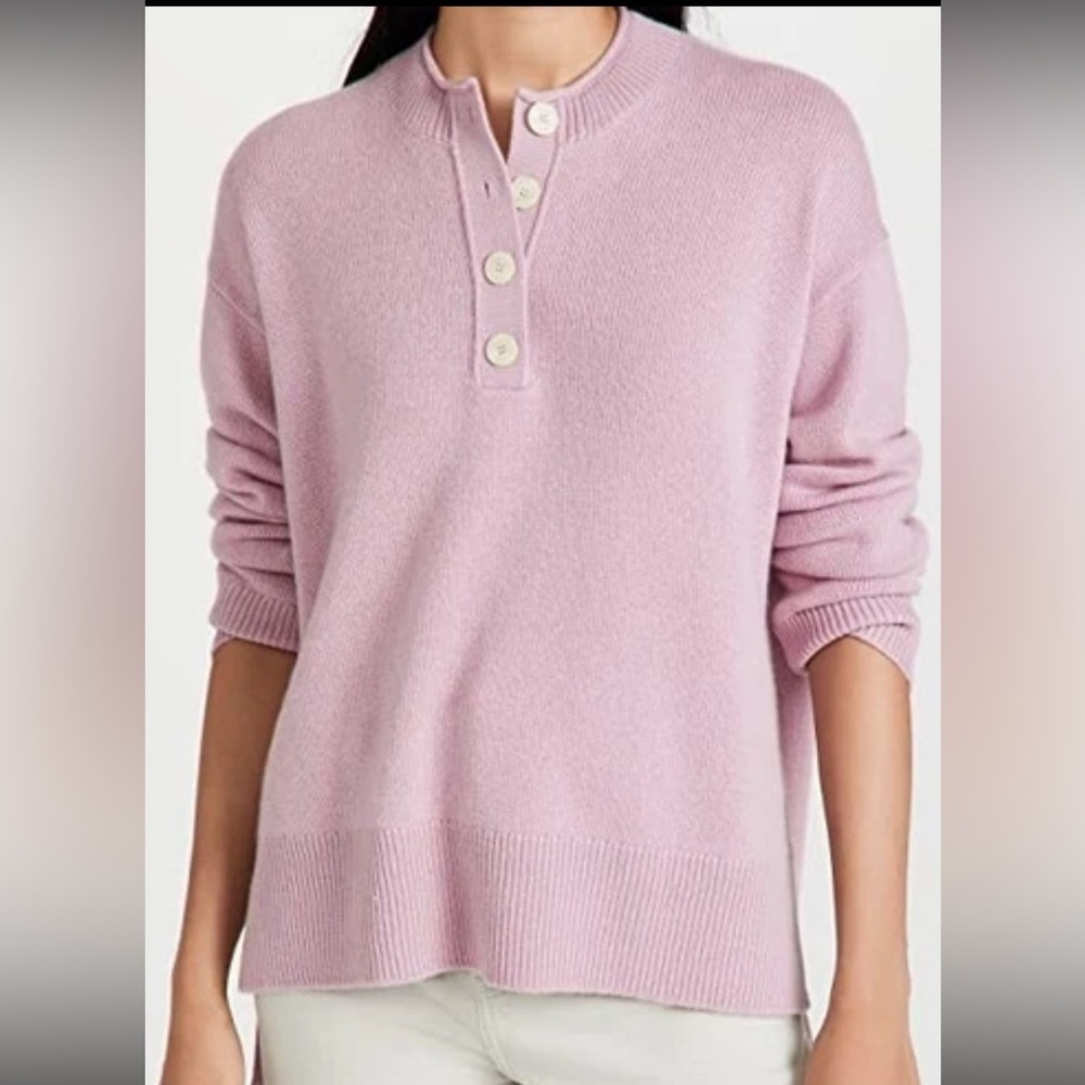 NWT Theory Wild Likac Cashmere Buttoned Women's Sweater